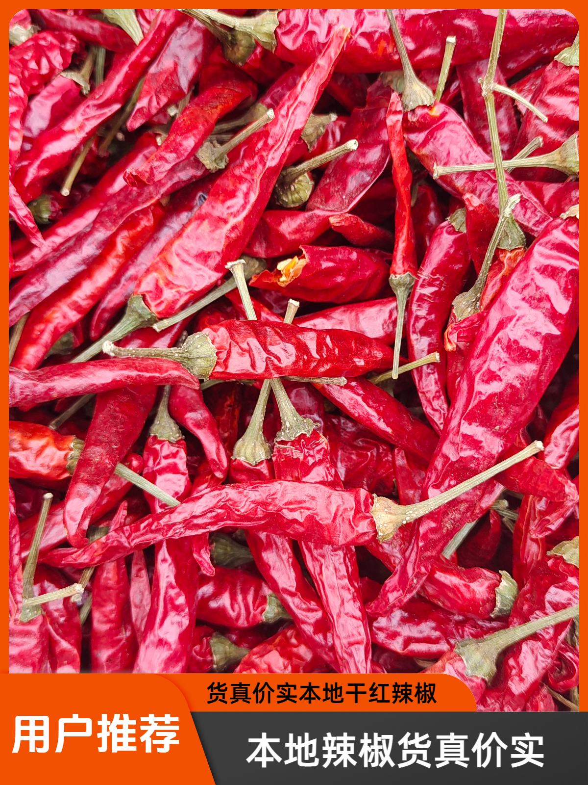 本地干红辣椒辣椒货真价实香辣好吃