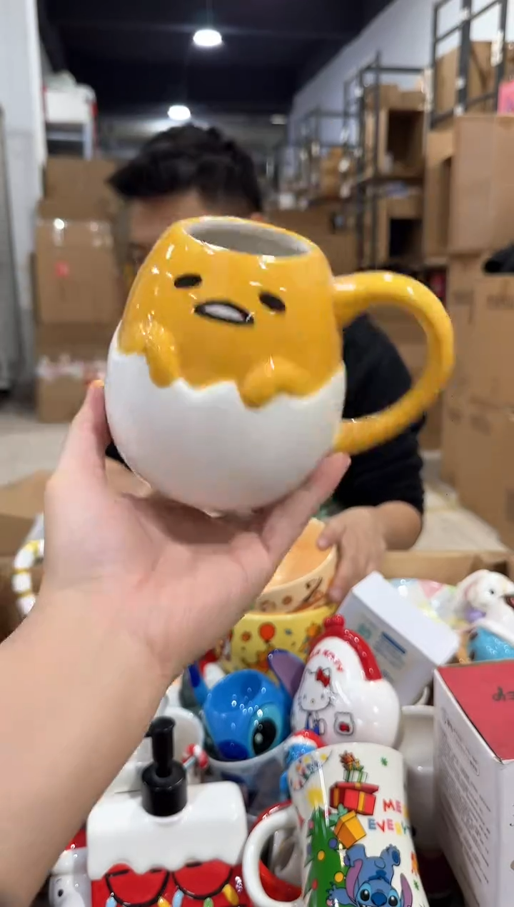 瓷片A款蛋黄哥水杯