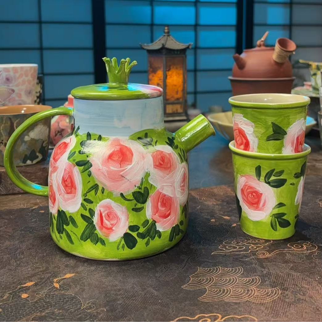 6景德镇高温釉下彩手工手绘设计师款式