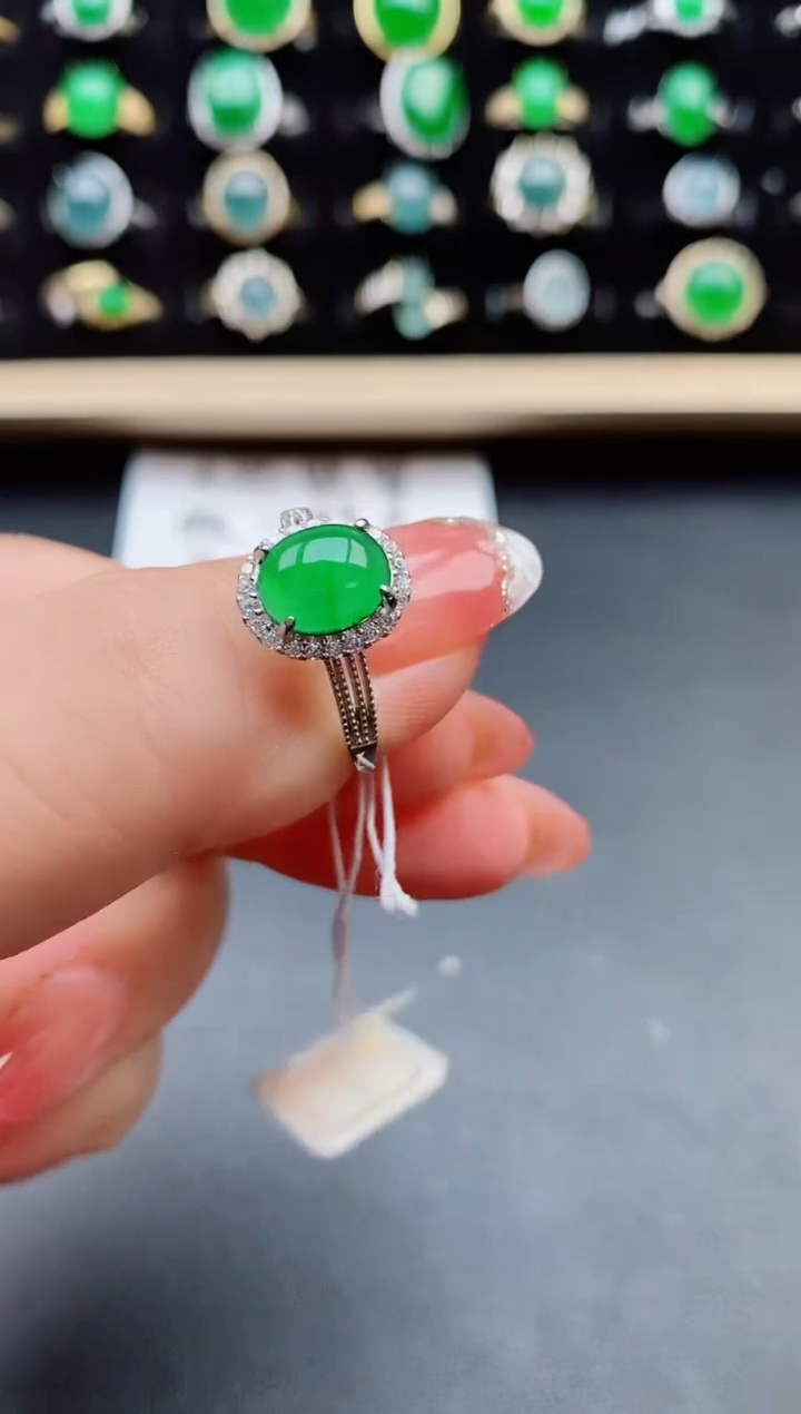 【闪购商品】翡翠戒指银S925镶嵌121212