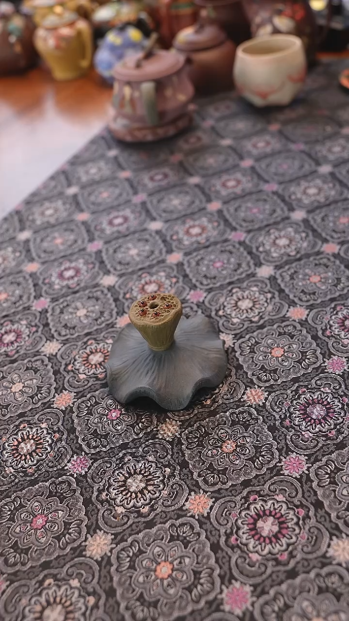 茶壶紫砂荷叶盖置