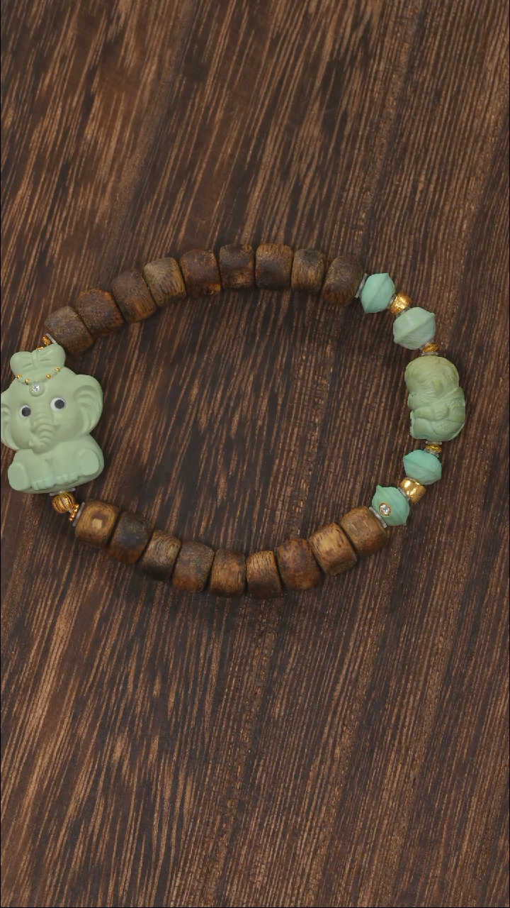 【闪购商品】绿松石手链18K金镶嵌1