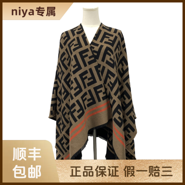 妃鱼/芬迪/羊毛/斗篷/95新/凡224
