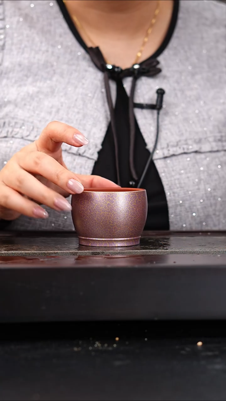 茶壶紫砂赵庄朱泥贝壳粉大肚杯100cc