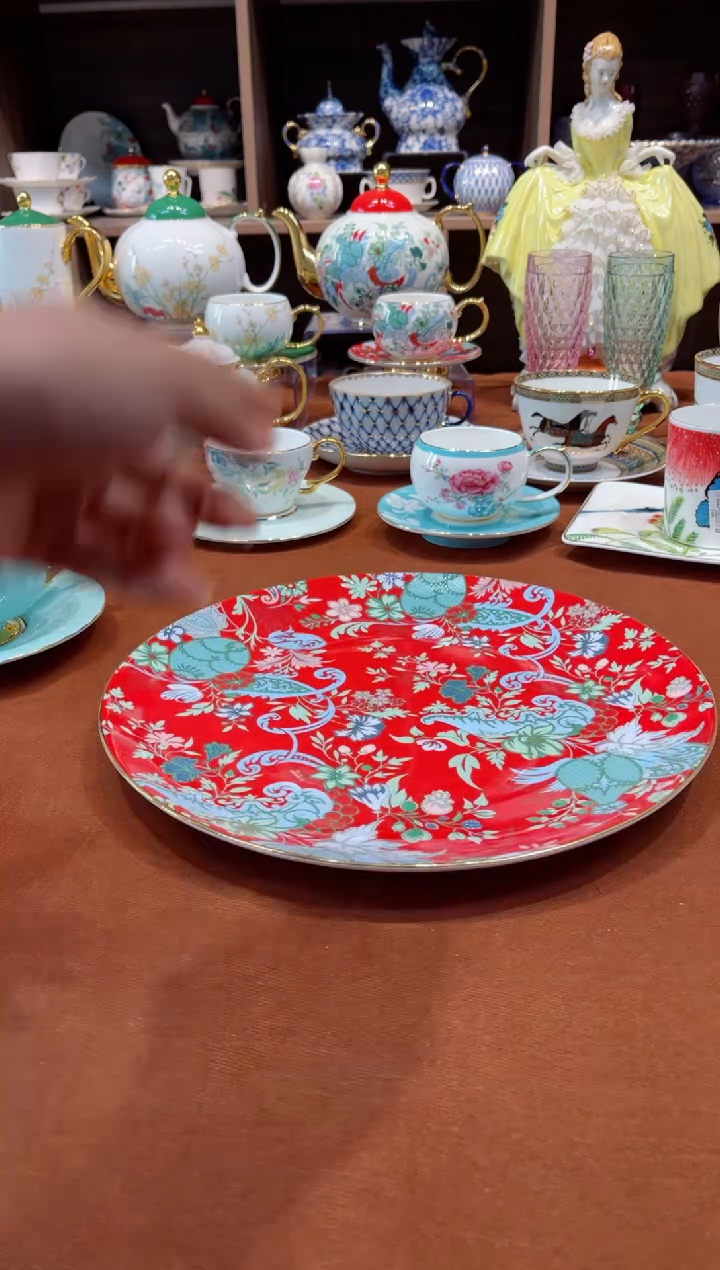 【闪购商品】瓷片繁花大盘······