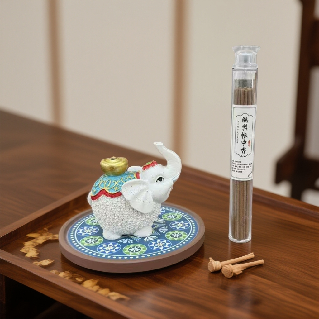 AS145吉象香插底座＋原创设计托盘+鹅梨帐中香x1