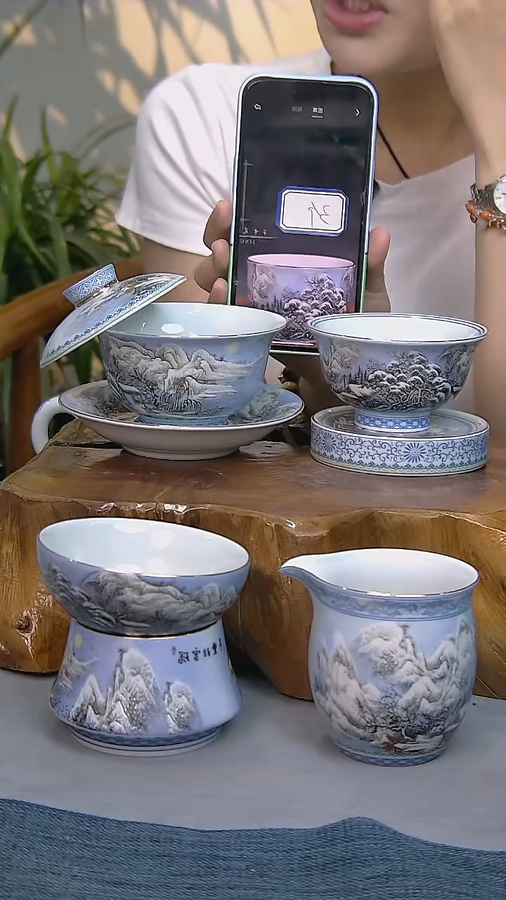 8件套陶瓷茶具家用简装系列  