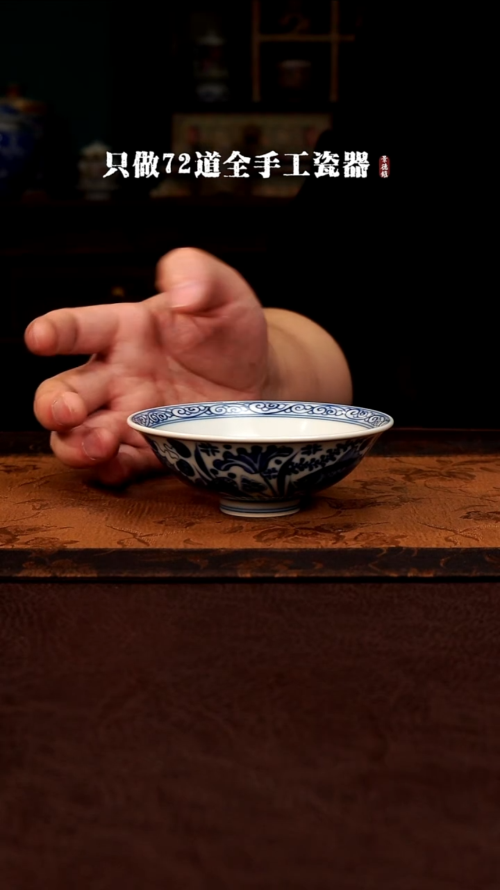 摆件陶景德镇现代手工手绘陶瓷