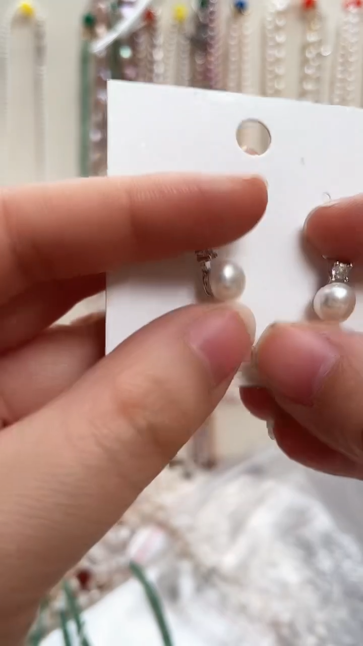 【闪购商品】淡水珍珠耳饰合金戴妃耳饰