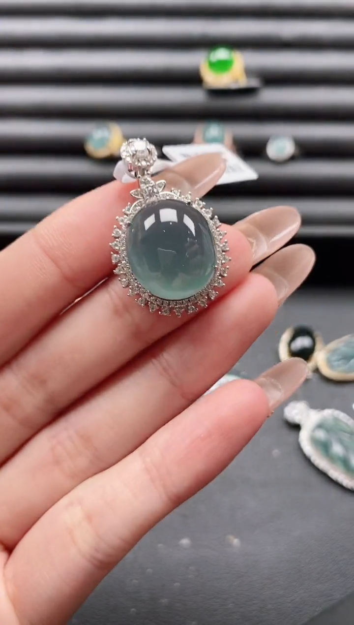 【闪购商品】翡翠戒指银S925镶嵌51511