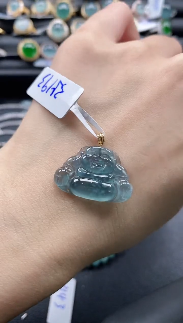 【闪购商品】翡翠戒指18K金镶嵌111111