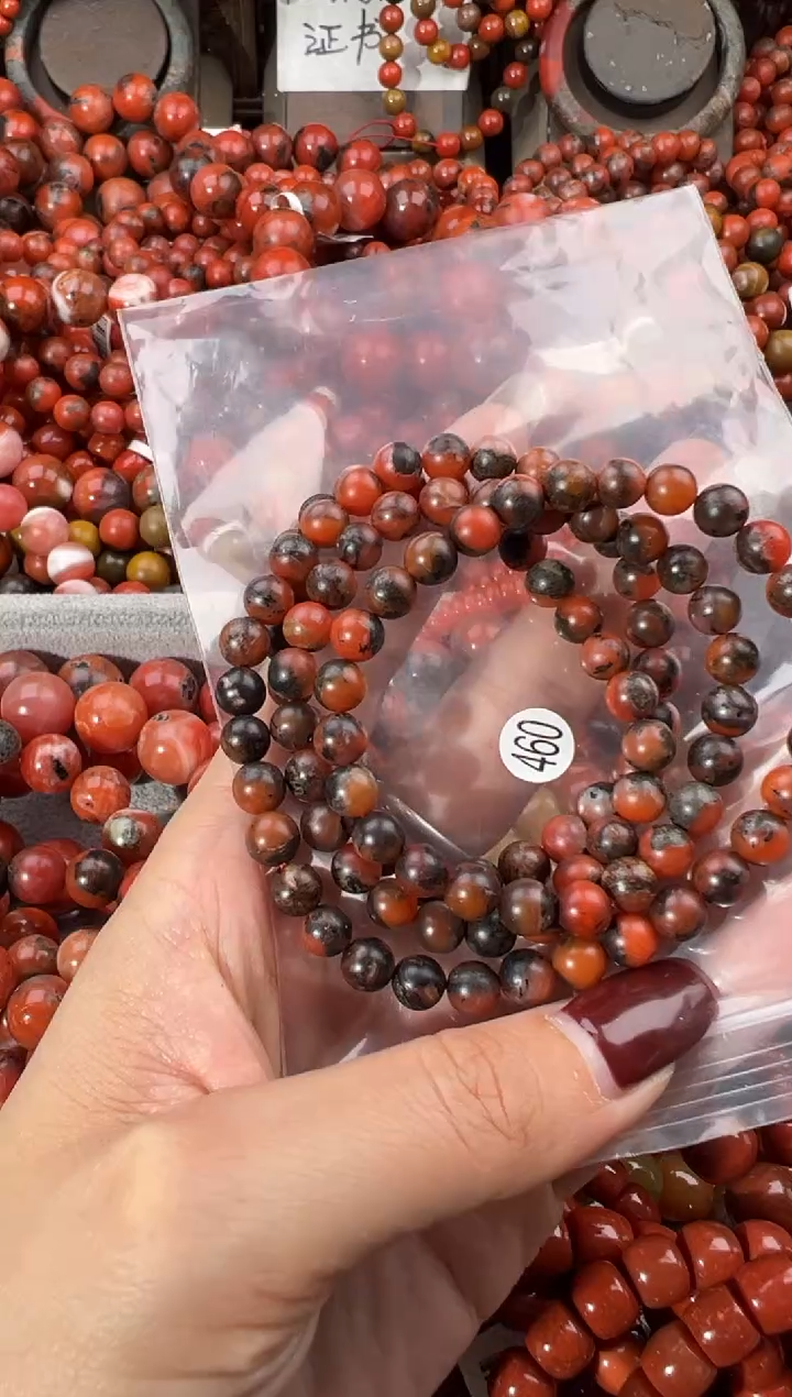 未镶嵌手串南红玛瑙6+