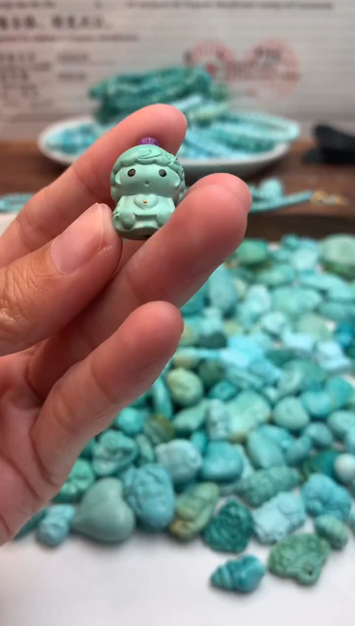 未镶嵌绿松石娃娃凯*粉配饰