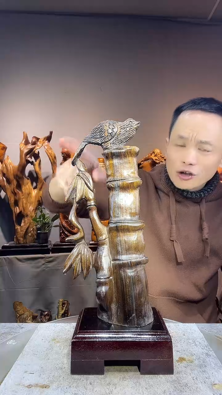 金丝楠广****木小叶桢楠随行摆件27
