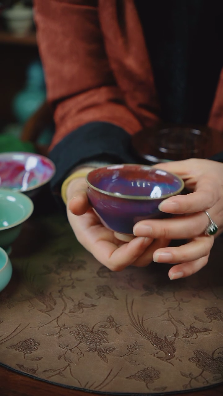 【闪购商品】杯124钧瓷纯手工茶杯