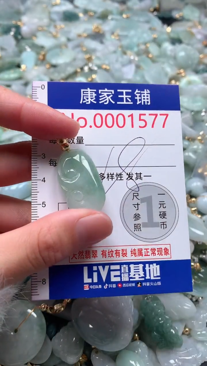 【闪购商品】翡翠吊坠(不含链)未镶嵌1577