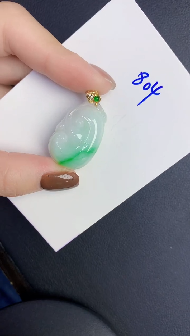 颈饰未镶嵌翡翠缅甸天然翡翠A货