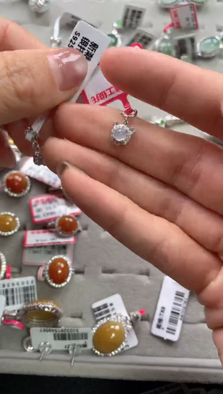 【闪购商品】翡翠戒指银S925镶嵌11111--1