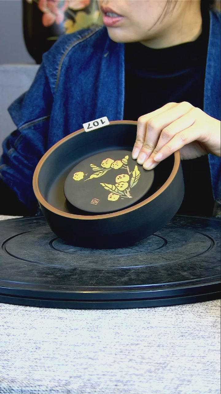 【闪购商品】建水全手工紫陶壶承107