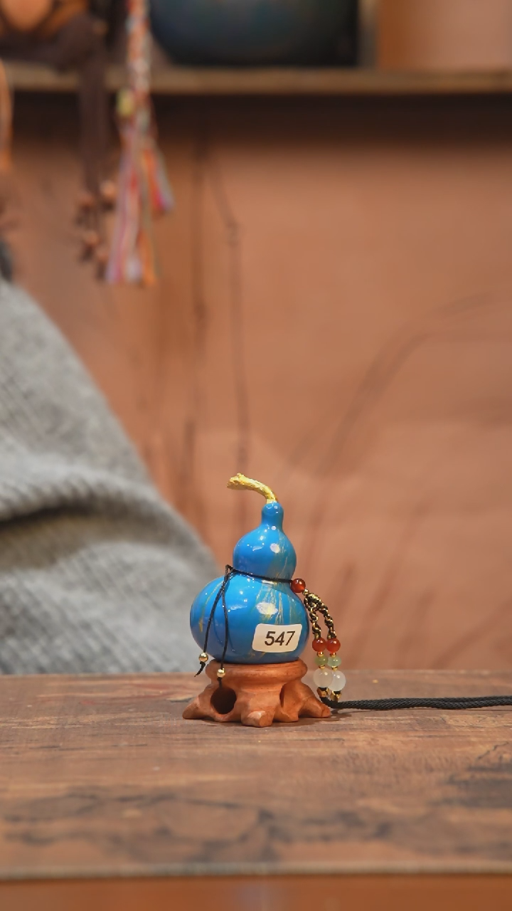 【闪购商品】547号-大漆飘漆小葫芦脖挂