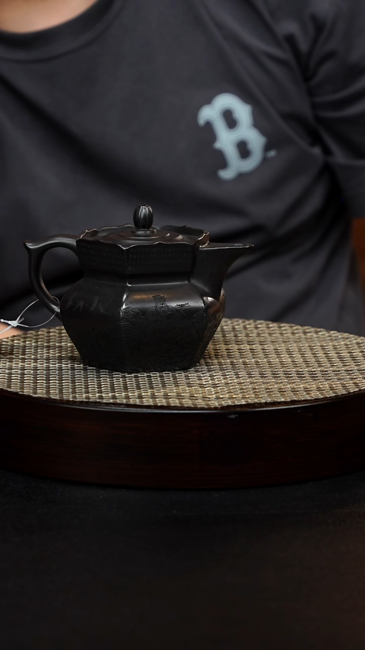 茶壶紫砂3僧帽 石黄