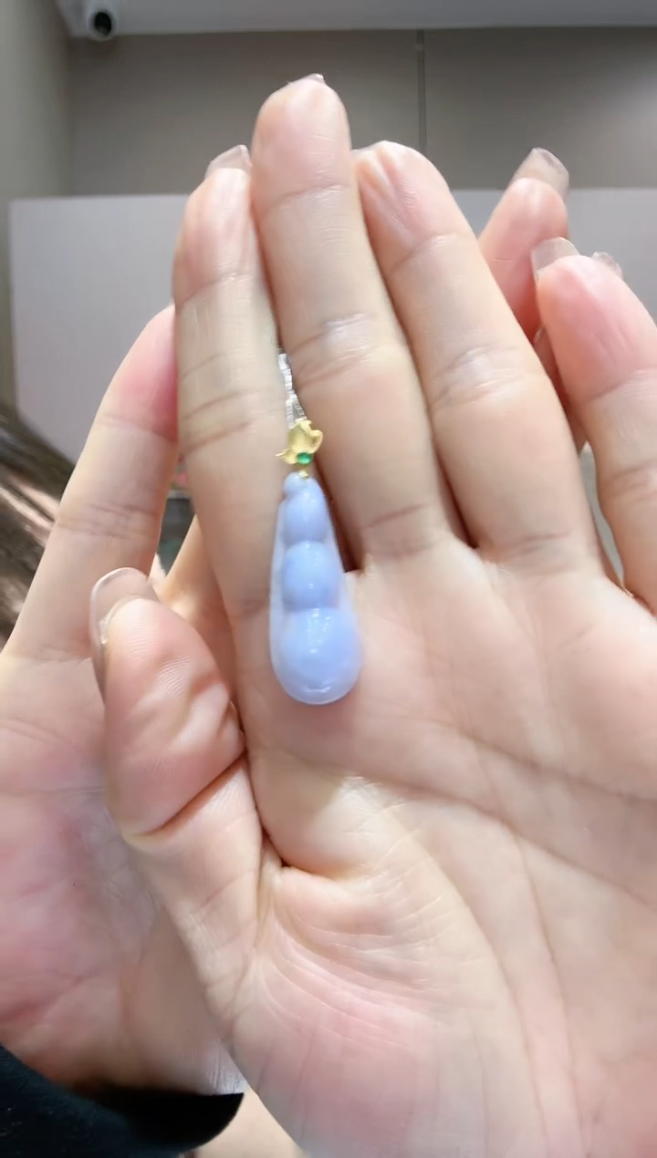 【闪购商品】翡翠吊坠(不含链)18K金镶嵌002