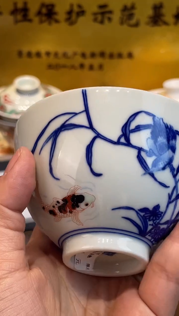 杯子瓷景德镇源头工厂生产，手工手绘