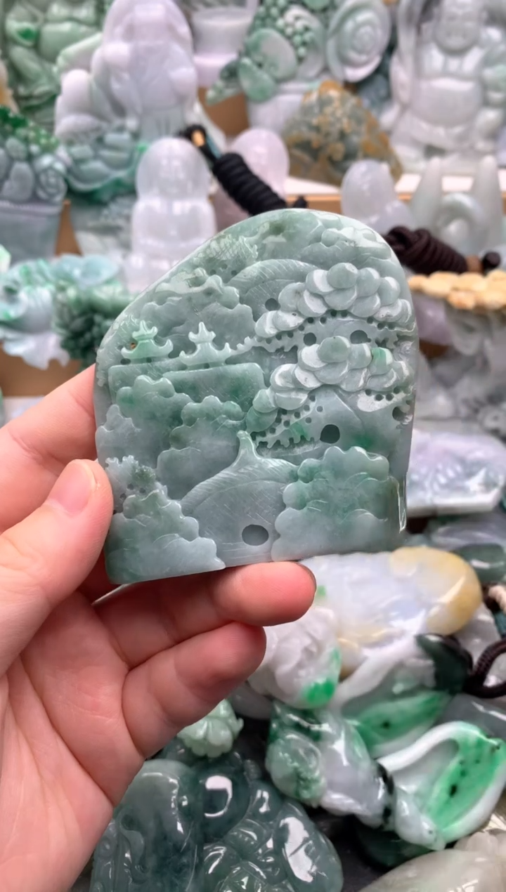 吊坠(不含链)未镶嵌翡翠1