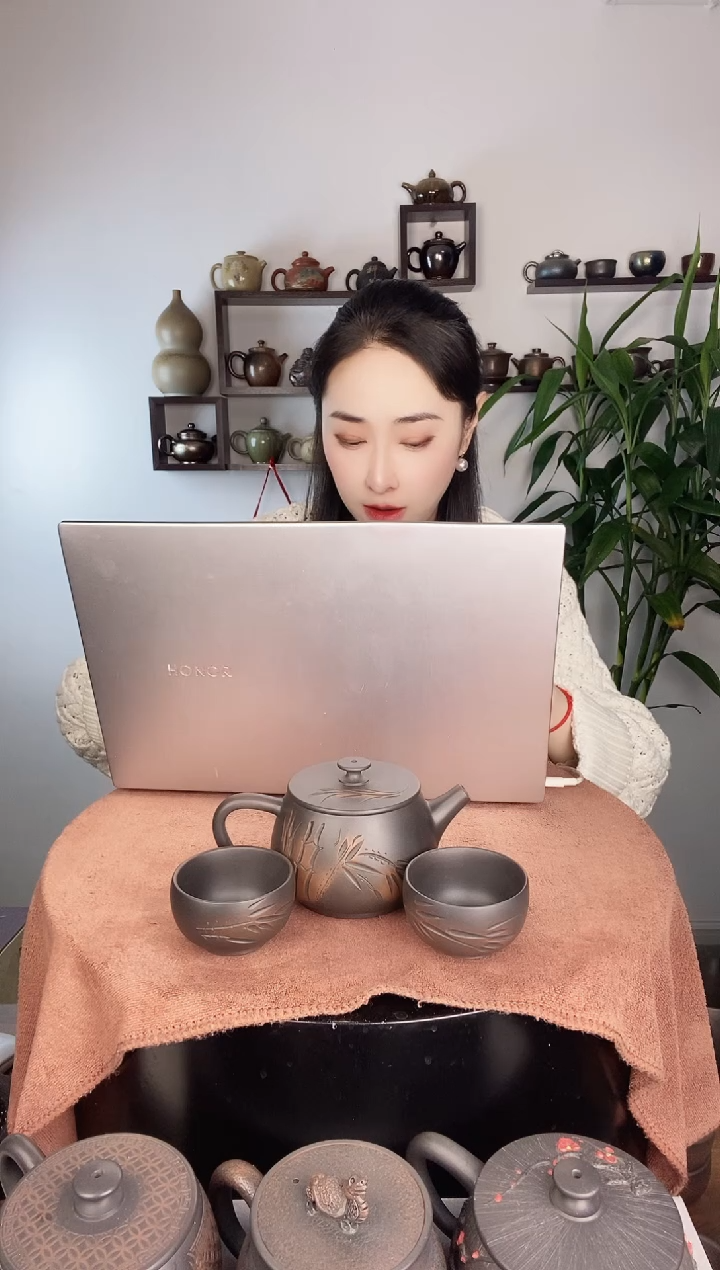 【闪购商品】壶建水紫陶竹子300CC+2客杯