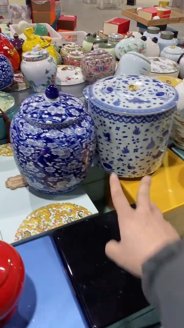 【闪购商品】罐陶瓷茶叶罐存茶罐密封罐红茶绿茶储存罐