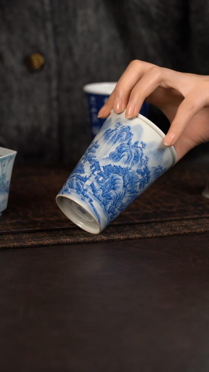 【闪购商品】杯聚澜堂重工山水可乐杯