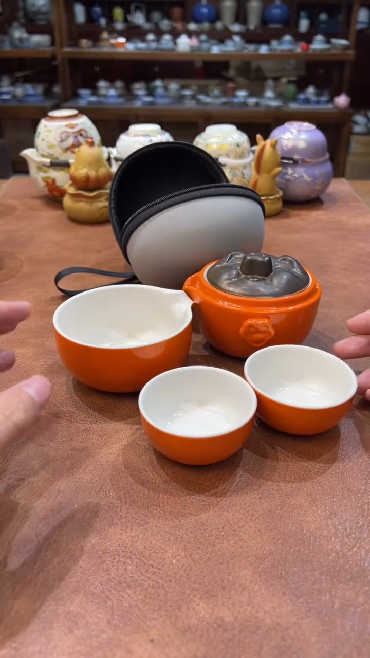 真的很便宜会开片的旅行茶具