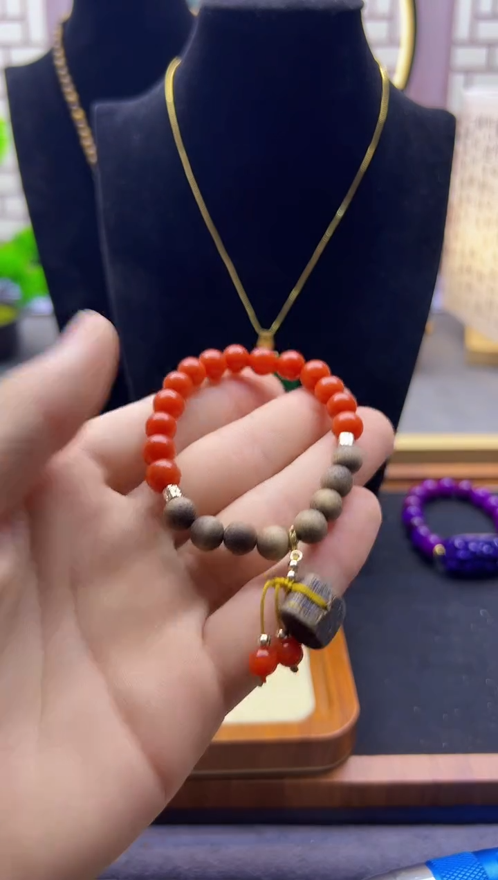 【闪购商品】翡翠手链14K金镶嵌S205       