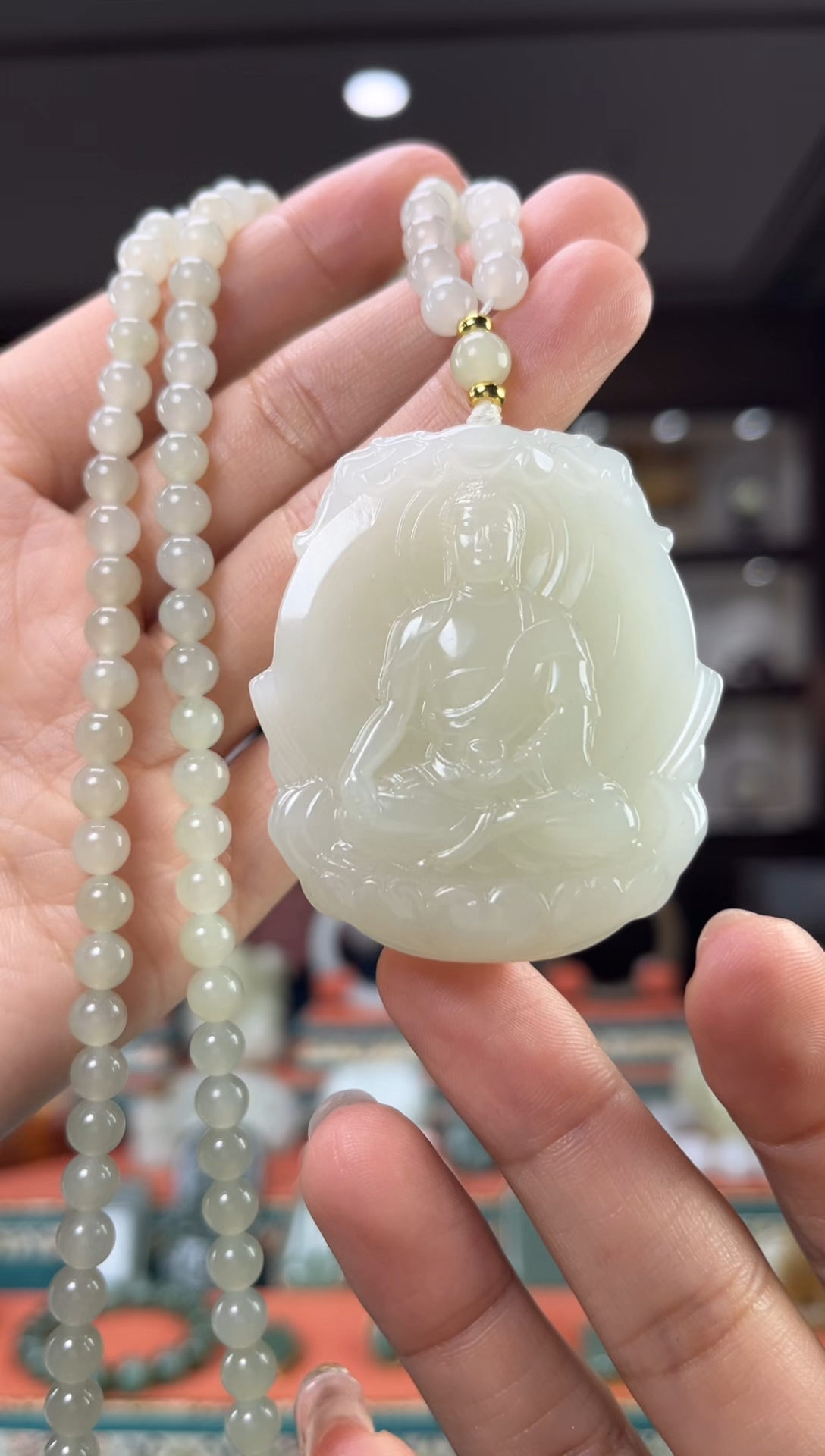 【闪购商品】和田玉颈饰未镶嵌佩佩羊 猴