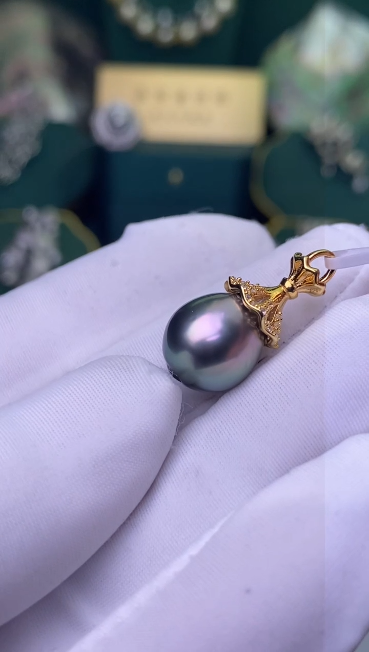 【闪购商品】海水珍珠颈饰银S925镶嵌11-12