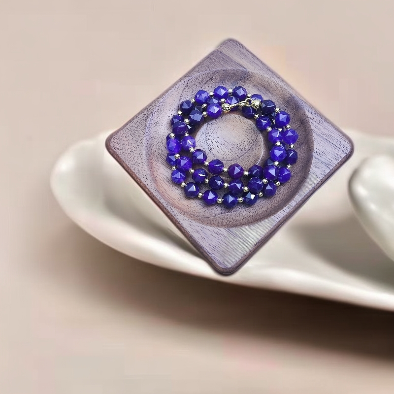 【佳玺珠宝】 264 精美手串 妈妈链紫苏切面 8mm