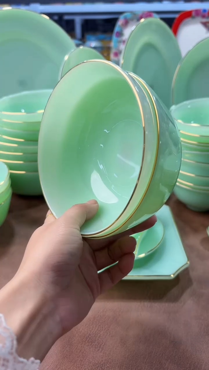 玉瓷 5.5英寸饭碗2个景德镇陶瓷 