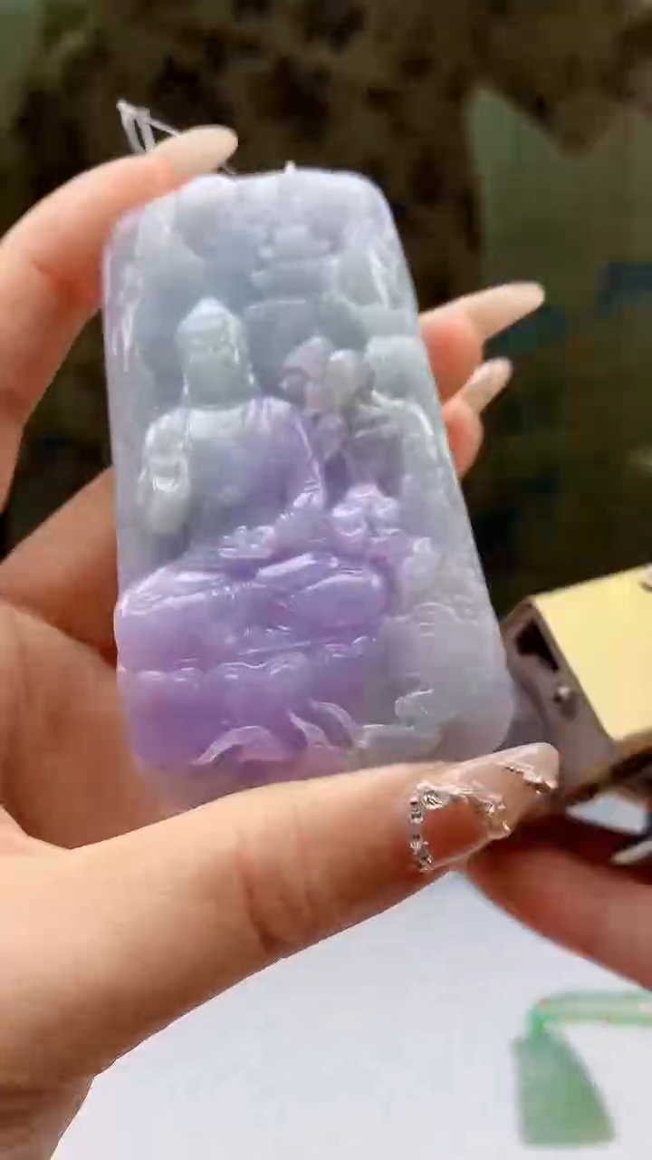 【闪购商品】定制翡翠未镶嵌4688ty-毛货挂件151