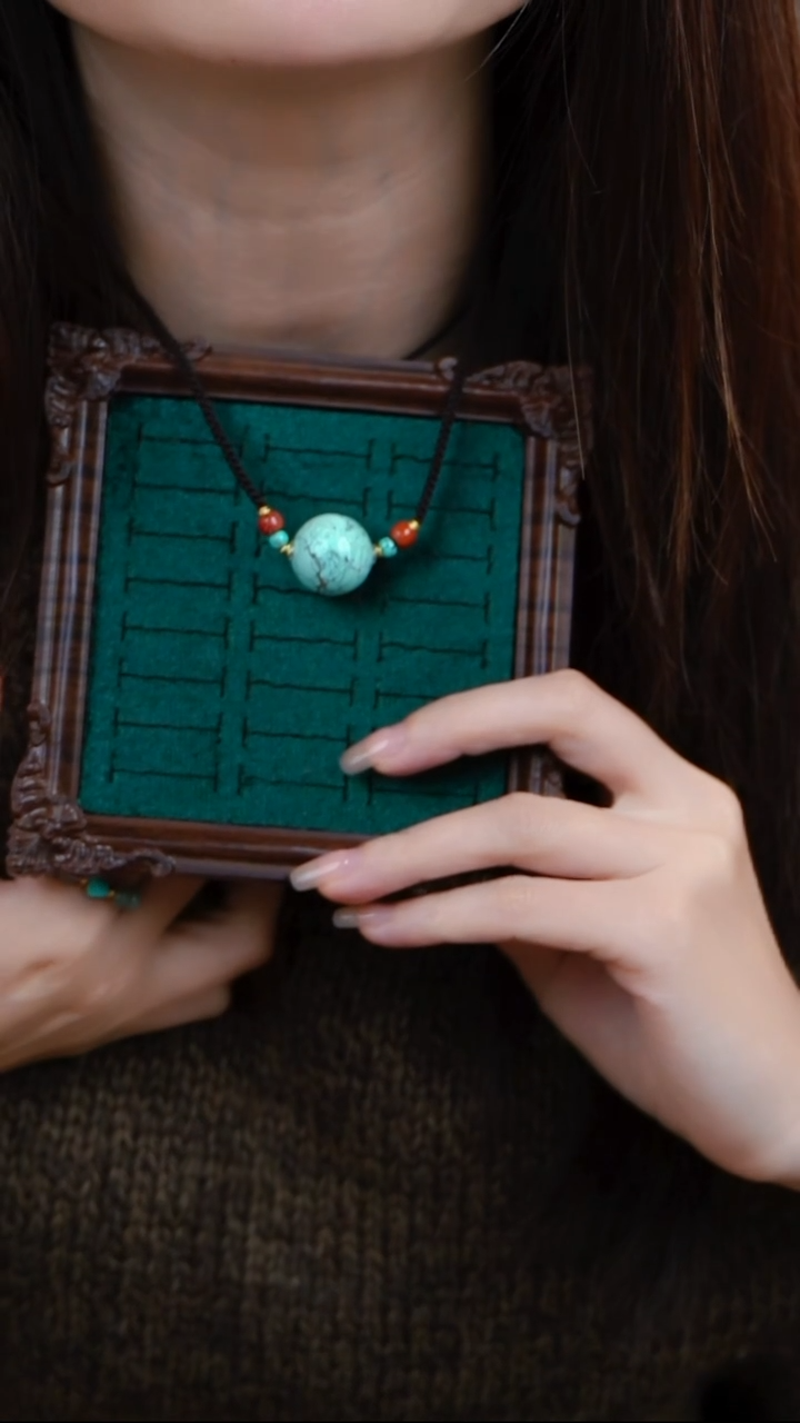 未镶嵌绿松石项链绿松