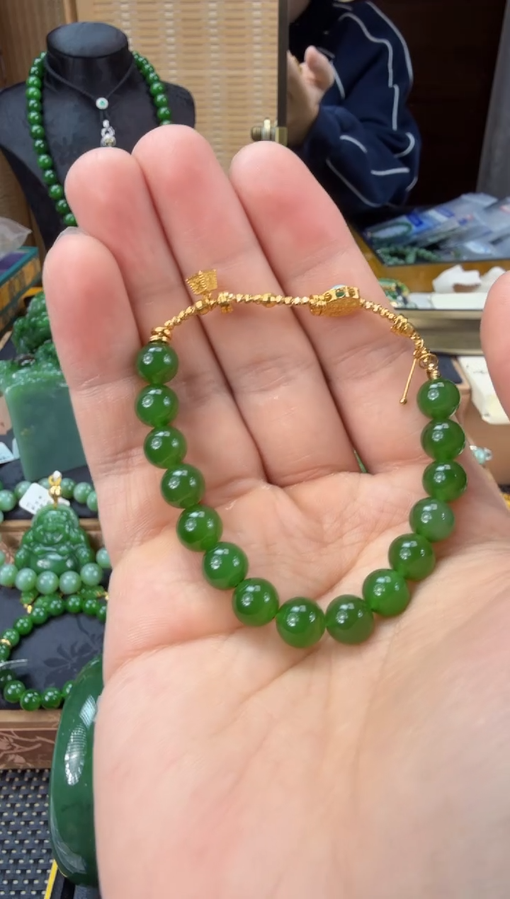 【闪购商品】和田玉（碧玉）手串未镶嵌 