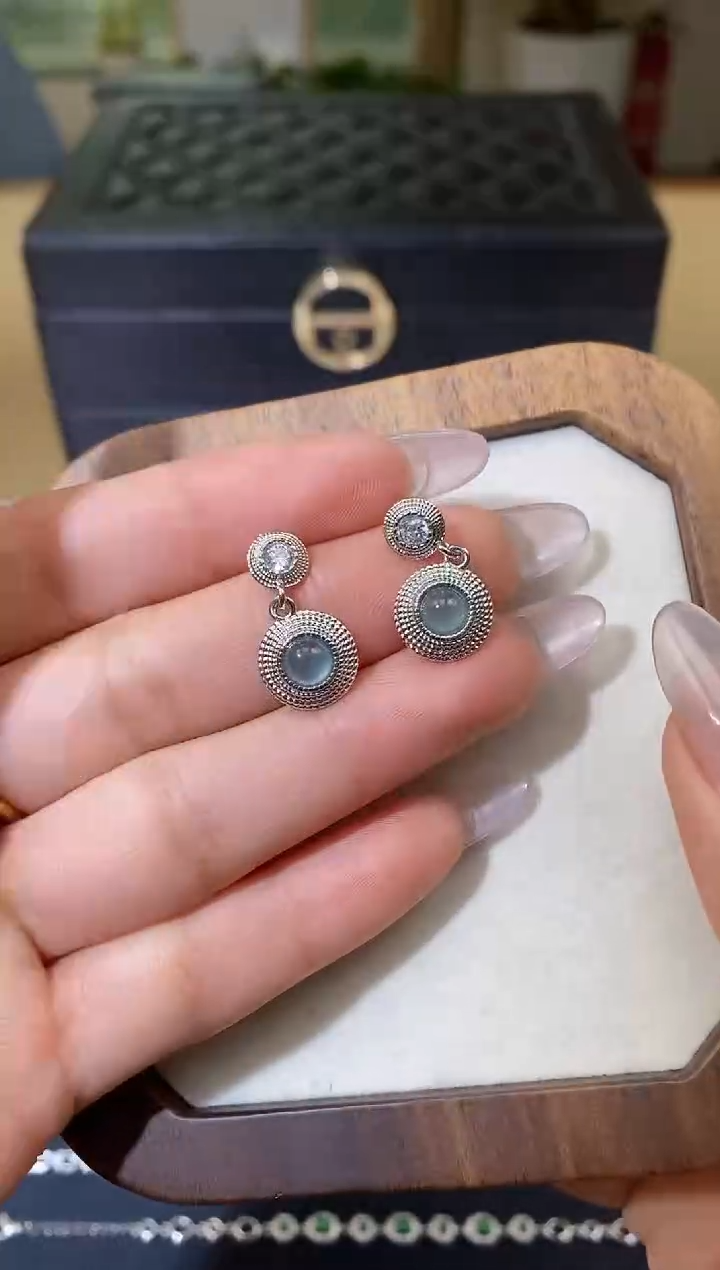 【闪购商品】翡翠耳饰未镶嵌天然A货翡翠（多样性发一） 