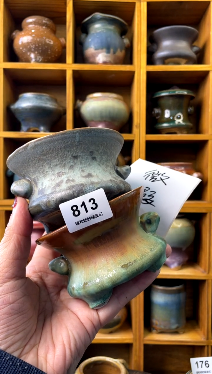 【闪购商品】陶微瑕813 内口8.5【多肉花盆多肉盆】
