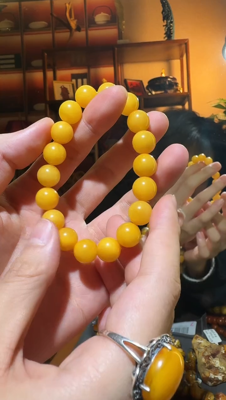 蜜蜡颈饰未镶嵌7612天然蜜蜡珠宝奇石