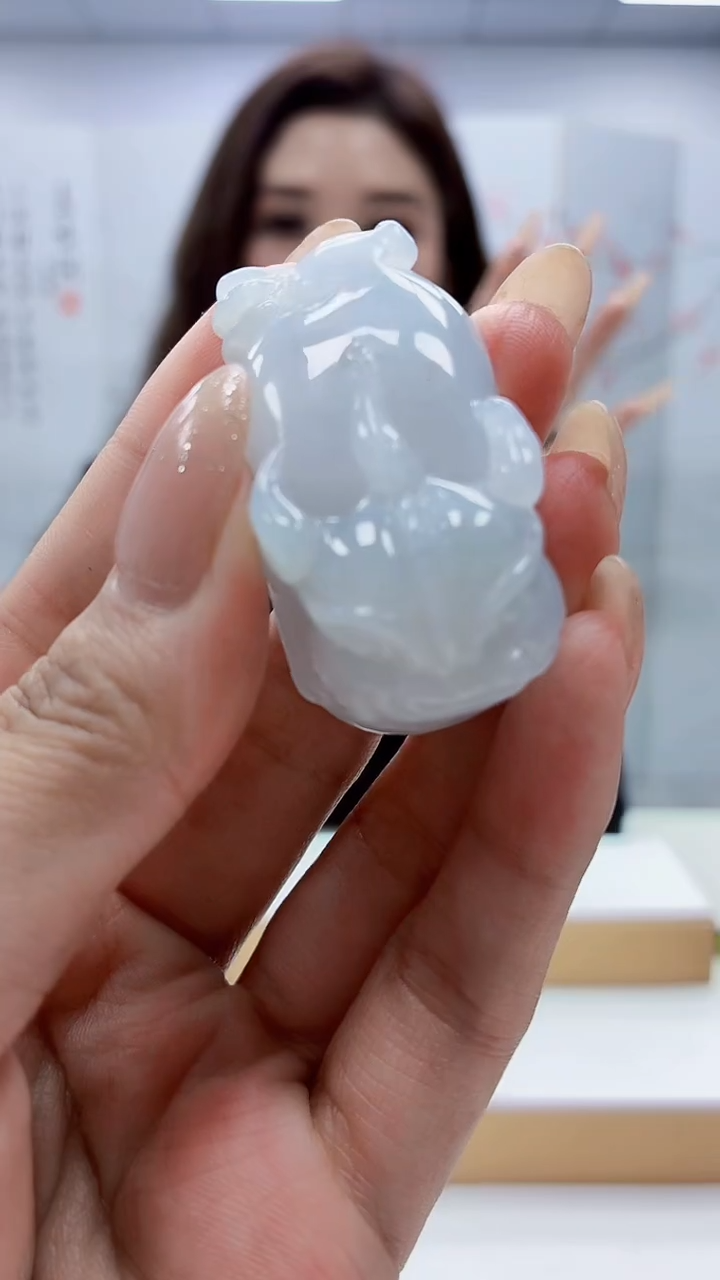 未镶嵌定制翡翠4829MM-毛货挂件86