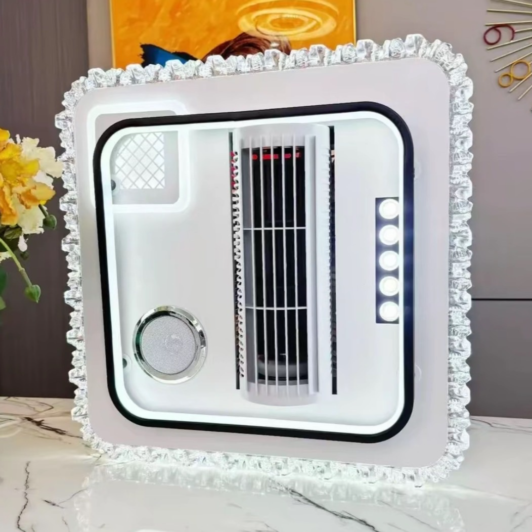 6086新款卧室无叶风扇灯卧室吸顶灯简约房间大气阳台餐厅大射灯