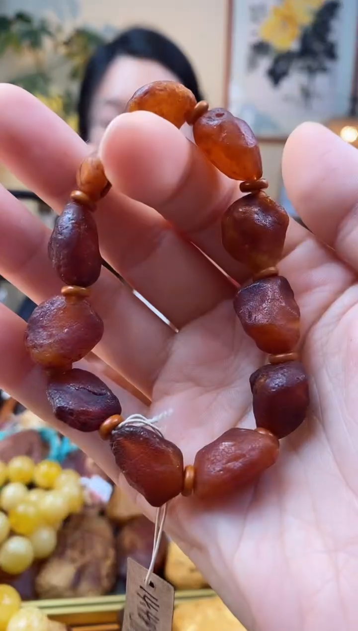 【闪购商品】琥珀手串未镶嵌手串