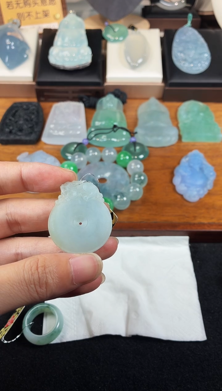 未镶嵌定制翡翠灰*S毛货不退不换