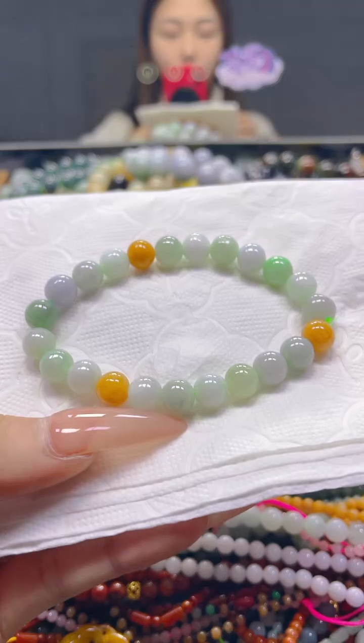 颈饰未镶嵌翡翠7MM