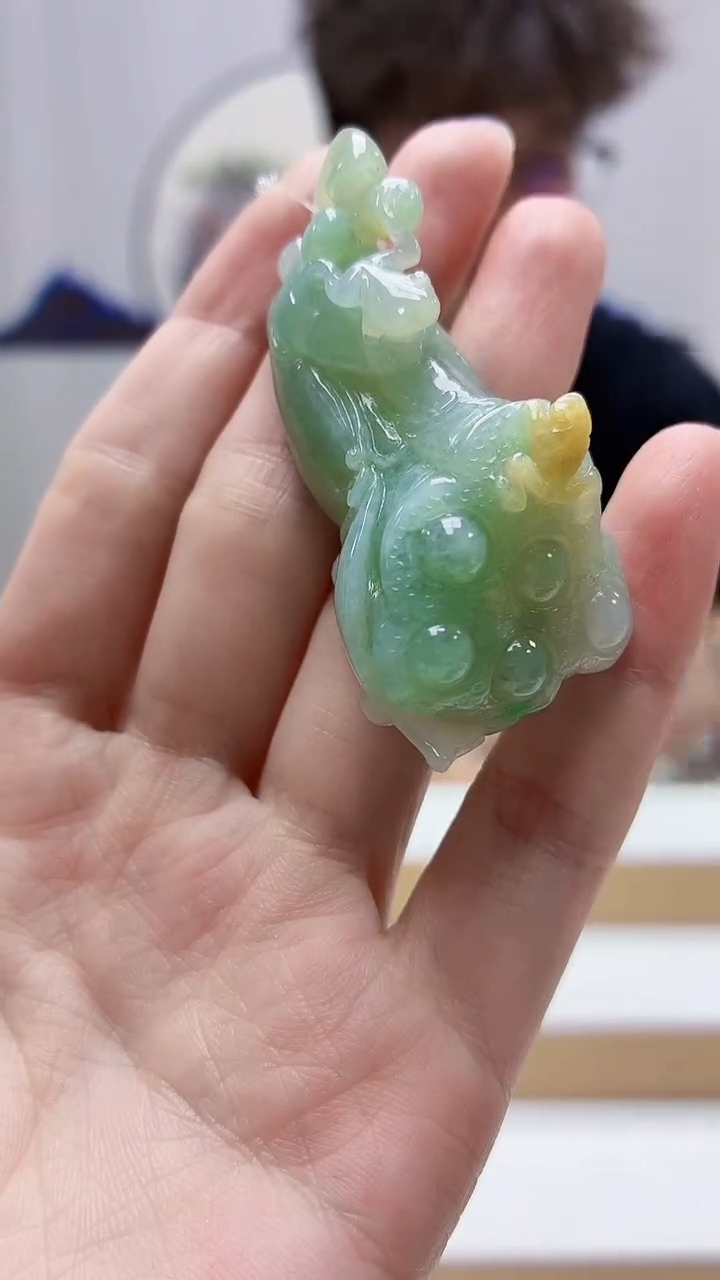 未镶嵌定制翡翠4688zm-毛货赠龙门架挂件52