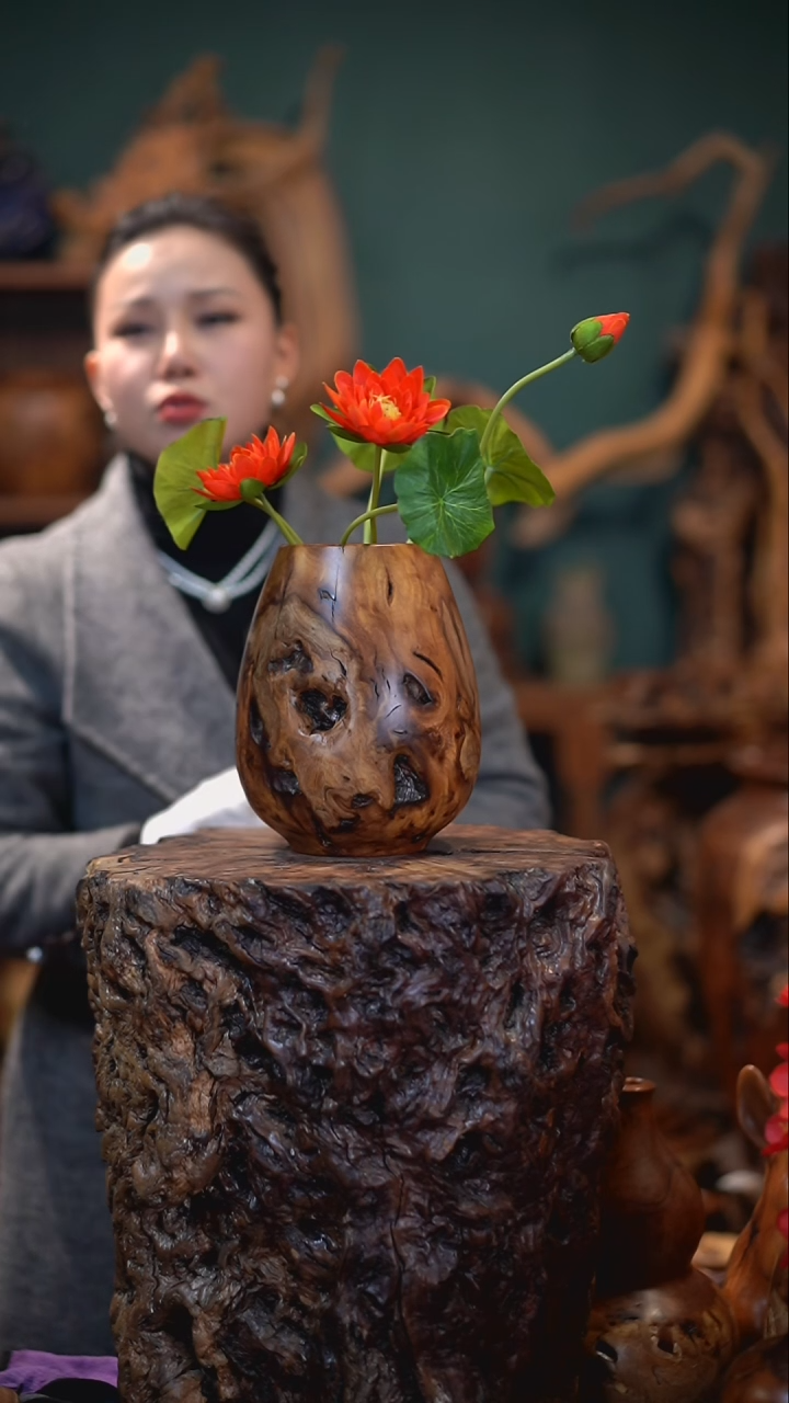 【闪购商品】枣木雷击枣木鸡心罐